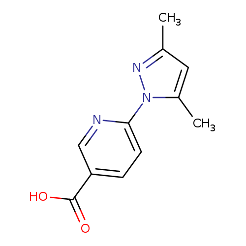 Cc1nn(c(c1)C)c1ccc(cn1)C(=O)O