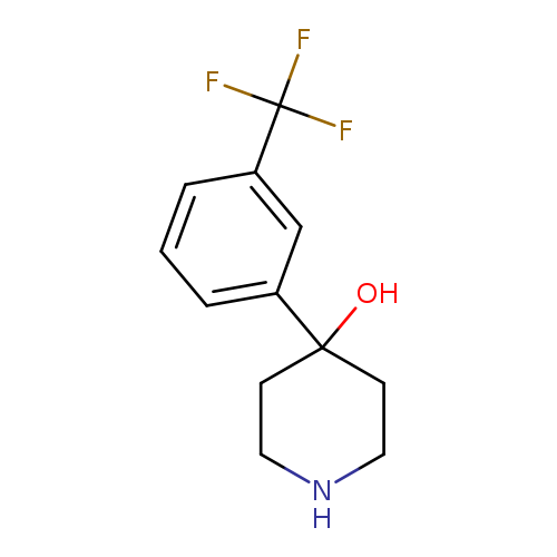 OC1(CCNCC1)c1cccc(c1)C(F)(F)F