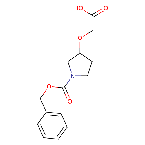 OC(=O)COC1CCN(C1)C(=O)OCc1ccccc1