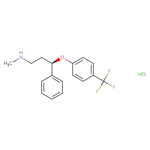 CNCC[C@H](c1ccccc1)Oc1ccc(cc1)C(F)(F)F.Cl