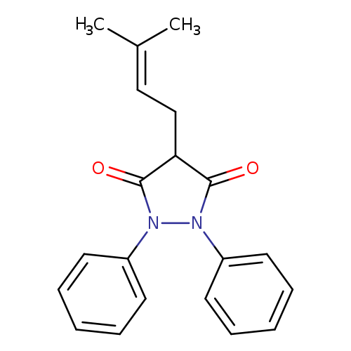 CC(=CCC1C(=O)N(N(C1=O)c1ccccc1)c1ccccc1)C
