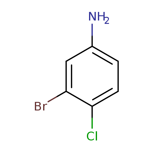 Nc1ccc(c(c1)Br)Cl