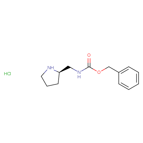 O=C(OCc1ccccc1)NC[C@H]1CCCN1.Cl
