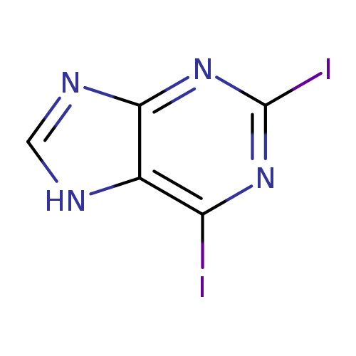 Ic1nc(I)c2c(n1)nc[nH]2