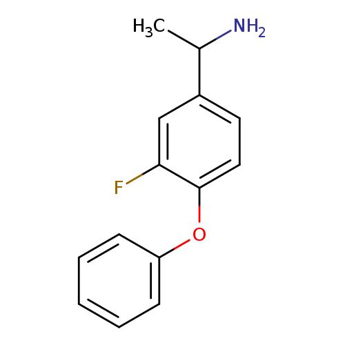Fc1cc(ccc1Oc1ccccc1)C(N)C