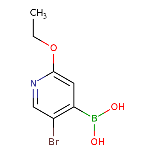 CCOc1ncc(c(c1)B(O)O)Br