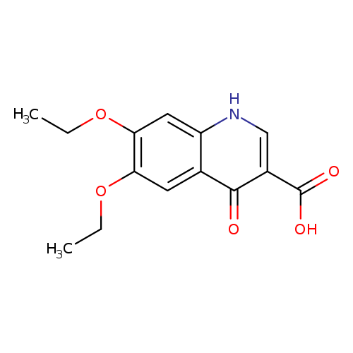 CCOc1cc2c(cc1OCC)[nH]cc(c2=O)C(=O)O