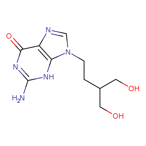 OCC(CCn1cnc2c1[nH]c(N)nc2=O)CO