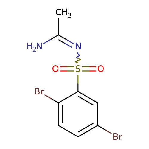 CC(=NS(=O)(=O)c1cc(Br)ccc1Br)N