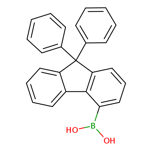 OB(c1cccc2c1c1ccccc1C2(c1ccccc1)c1ccccc1)O