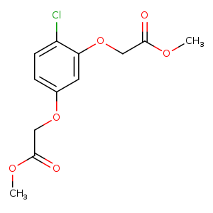 COC(=O)COc1ccc(c(c1)OCC(=O)OC)Cl