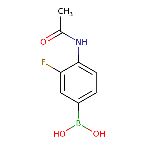 CC(=O)Nc1ccc(cc1F)B(O)O