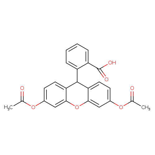 CC(=O)Oc1ccc2c(c1)Oc1c(C2c2ccccc2C(=O)O)ccc(c1)OC(=O)C