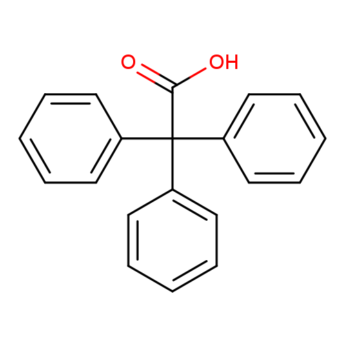 OC(=O)C(c1ccccc1)(c1ccccc1)c1ccccc1
