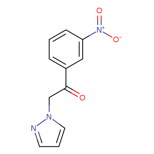O=C(c1cccc(c1)[N+](=O)[O-])Cn1cccn1