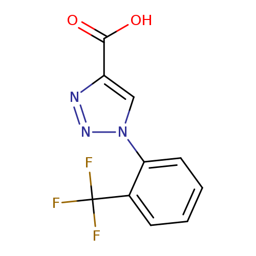 OC(=O)c1nnn(c1)c1ccccc1C(F)(F)F