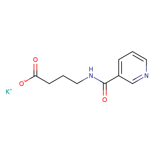 [O-]C(=O)CCCNC(=O)c1cccnc1.[K+]