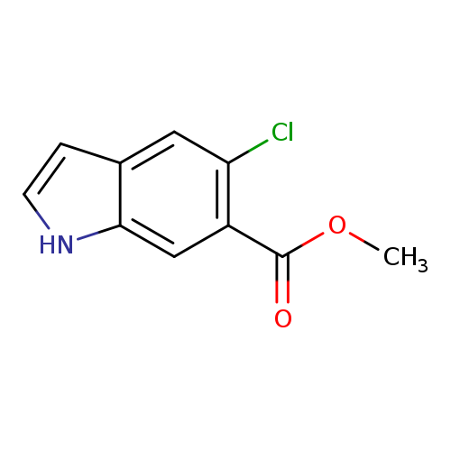COC(=O)c1cc2[nH]ccc2cc1Cl