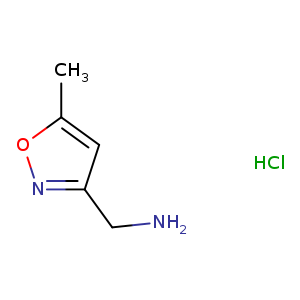 Cc1cc(no1)CN.Cl