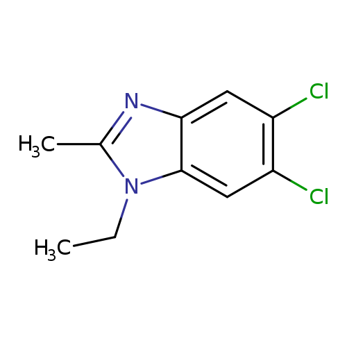 CCn1c(C)nc2c1cc(Cl)c(c2)Cl