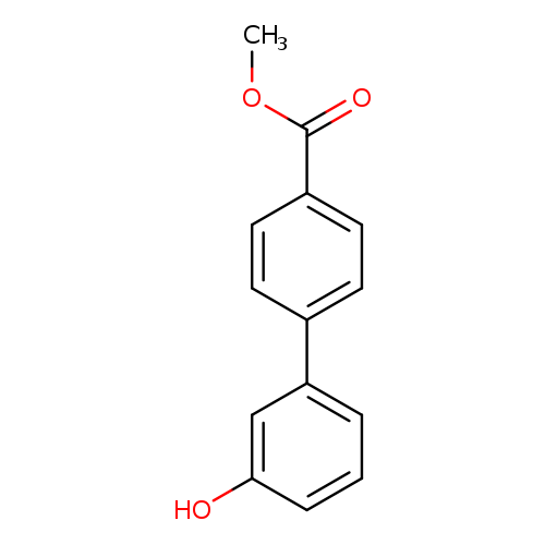 COC(=O)c1ccc(cc1)c1cccc(c1)O