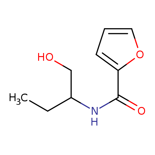 CCC(NC(=O)c1ccco1)CO