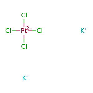 Cl[Pt-2](Cl)(Cl)Cl.[K+].[K+]