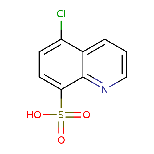 Clc1ccc(c2c1cccn2)S(=O)(=O)O