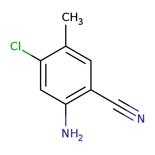 N#Cc1cc(C)c(cc1N)Cl