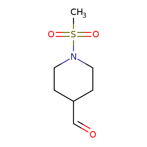 O=CC1CCN(CC1)S(=O)(=O)C