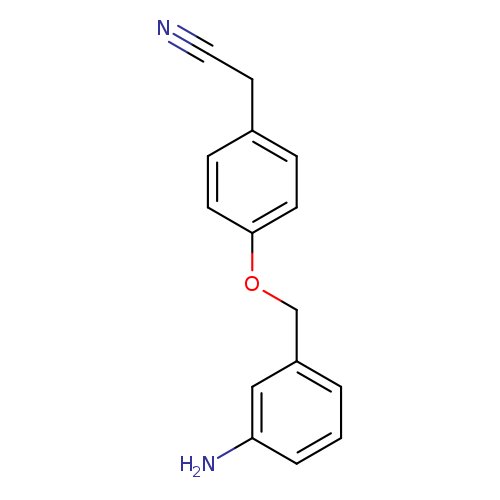 N#CCc1ccc(cc1)OCc1cccc(c1)N