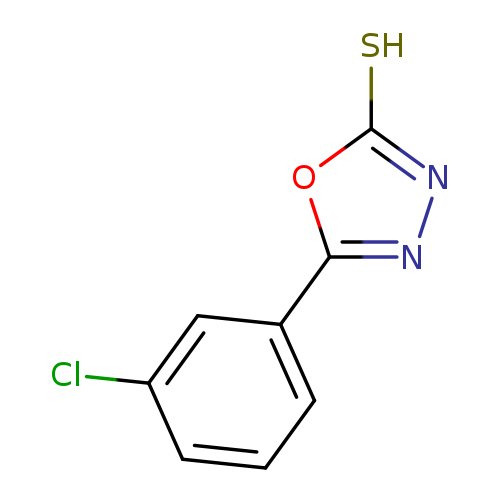 Clc1cccc(c1)c1nnc(o1)S