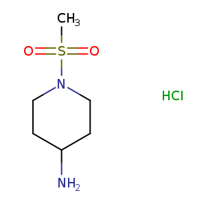 NC1CCN(CC1)S(=O)(=O)C.Cl