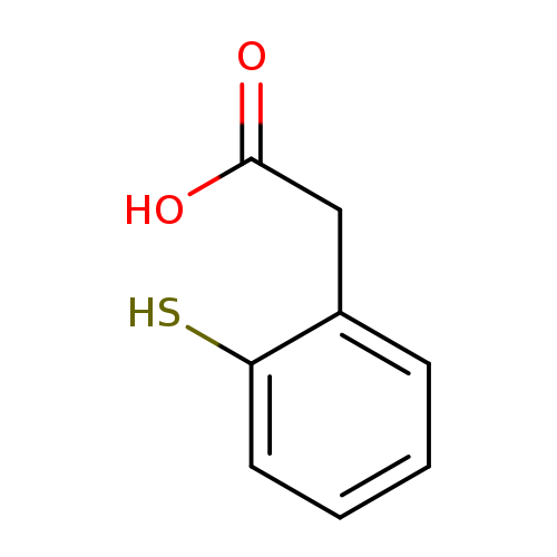 OC(=O)Cc1ccccc1S