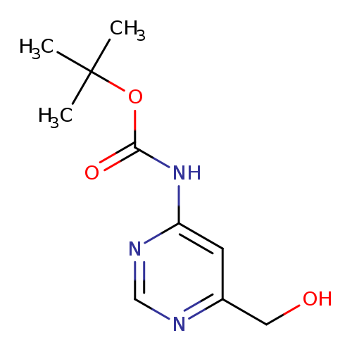 OCc1ncnc(c1)NC(=O)OC(C)(C)C