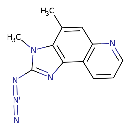 [N-]=[N+]=Nc1nc2c(n1C)c(C)cc1c2cccn1