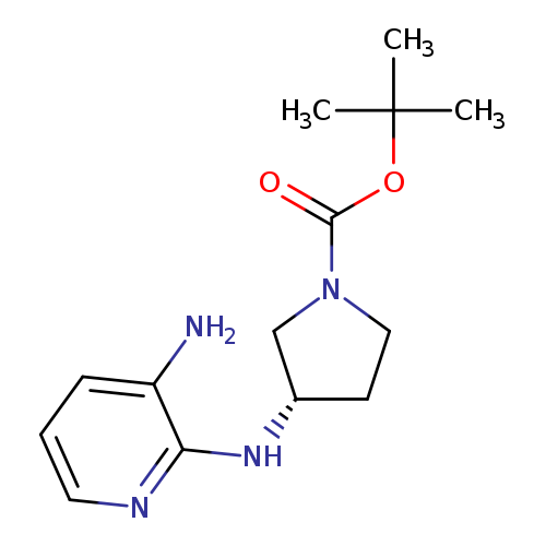 O=C(N1CC[C@@H](C1)Nc1ncccc1N)OC(C)(C)C