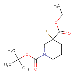 CCOC(=O)C1(F)CCCN(C1)C(=O)OC(C)(C)C
