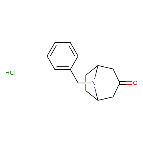 O=C1CC2CCC(C1)N2Cc1ccccc1.Cl