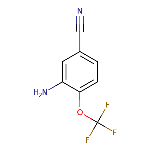 N#Cc1ccc(c(c1)N)OC(F)(F)F