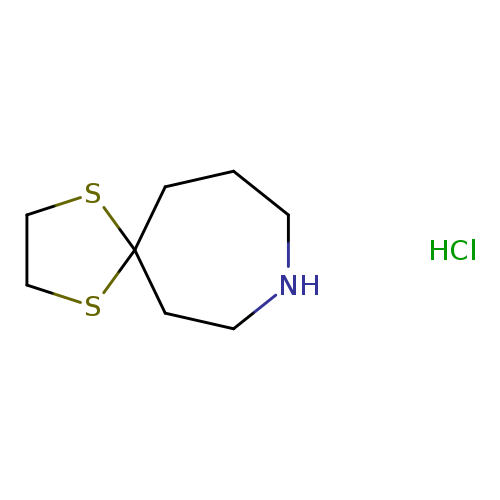N1CCCC2(CC1)SCCS2.Cl