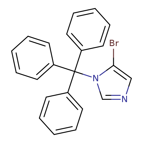 Brc1cncn1C(c1ccccc1)(c1ccccc1)c1ccccc1