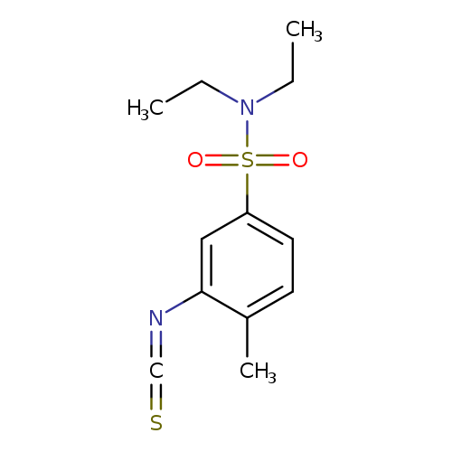 S=C=Nc1cc(ccc1C)S(=O)(=O)N(CC)CC