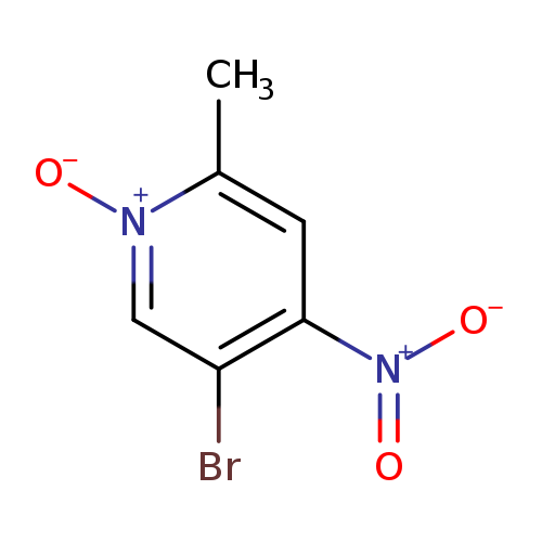 [O-][N+](=O)c1cc(C)n(=O)cc1Br