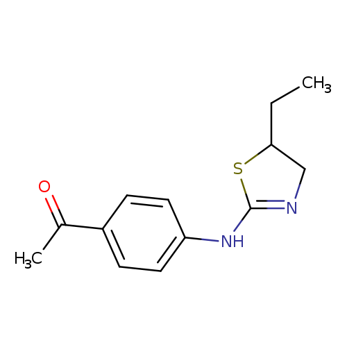 CCC1CN=C(S1)Nc1ccc(cc1)C(=O)C