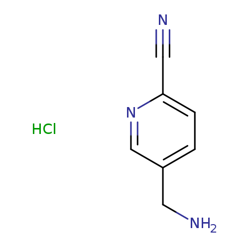 NCc1ccc(nc1)C#N.Cl