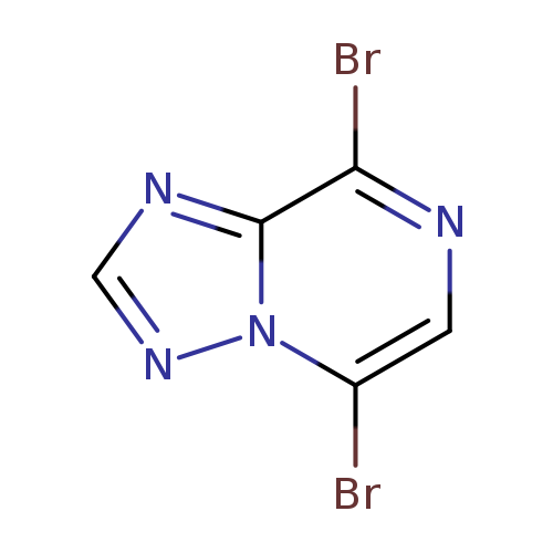 Brc1cnc(c2n1ncn2)Br