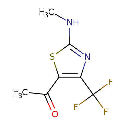 CNc1sc(c(n1)C(F)(F)F)C(=O)C