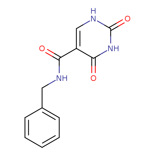 O=C(c1c[nH]c(=O)[nH]c1=O)NCc1ccccc1