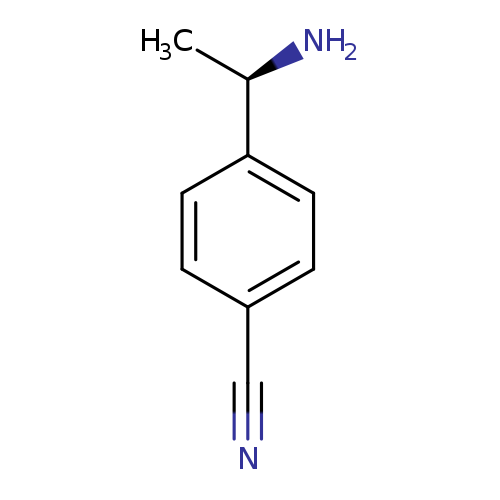 N#Cc1ccc(cc1)[C@H](N)C